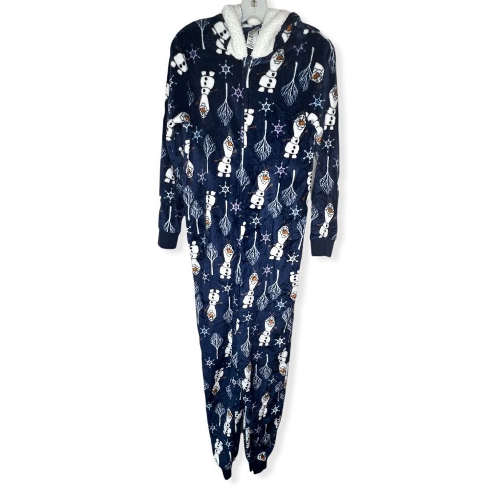 Disney Frozen One Piece Hoody‎ Pajamas - Picture 1 of 7